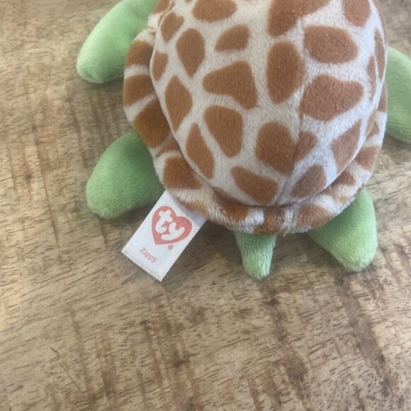 Ty Beanie Boos ZIPPY the Turtle 7" Beanbag Plush Stuffed Animal Toy Glitter Eyes - Picture 6 of 9